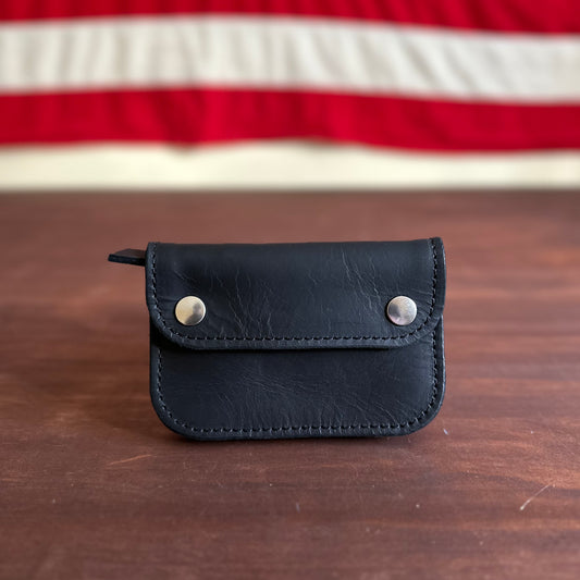 MINI BIKER WALLET - Black