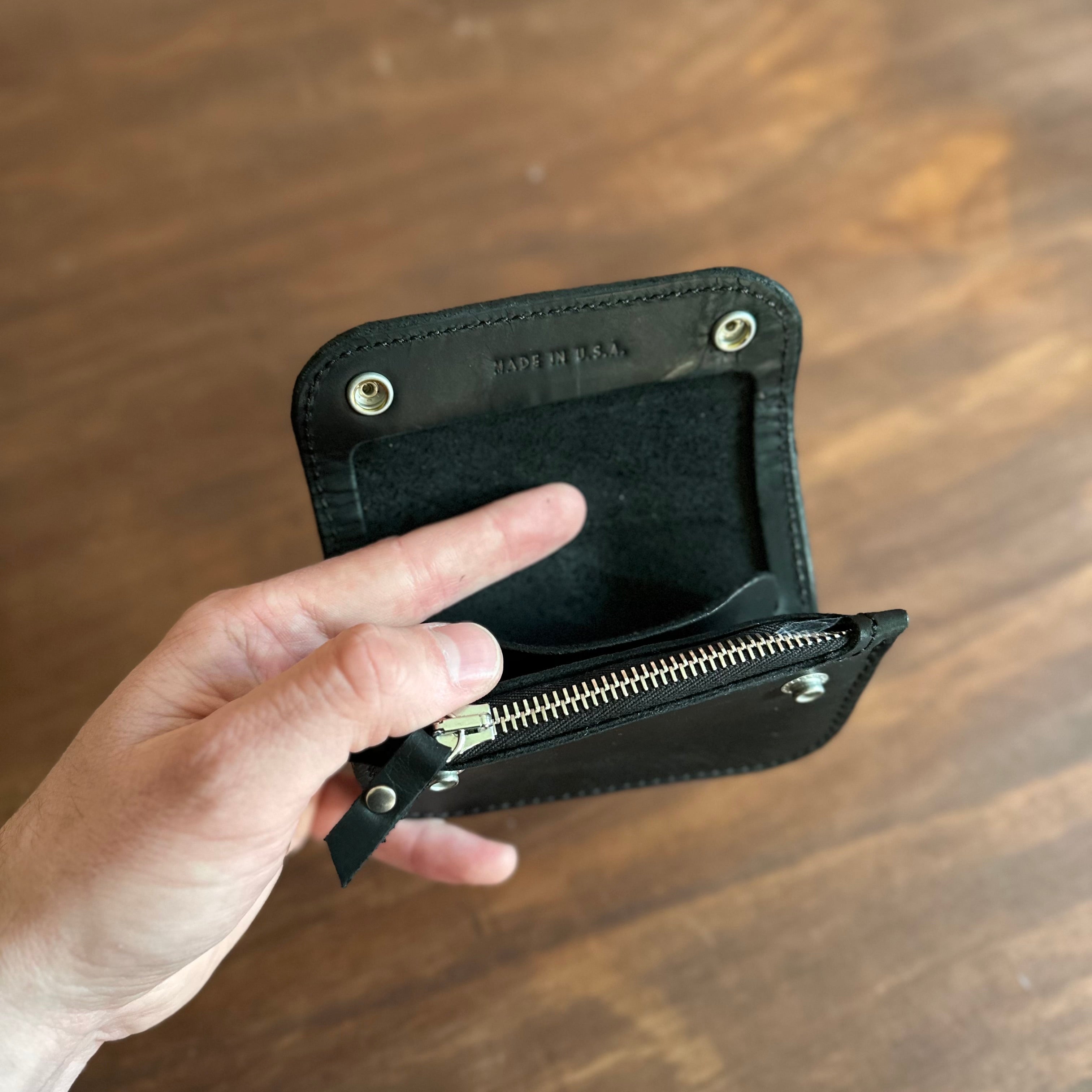 MINI BIKER WALLET - Black – Forward Supply Co.